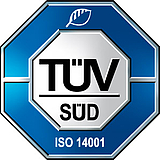 TÜV Süd ISO 14001 Logo of TÜV Süd ISO 14001